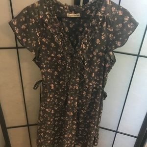 Grey floral dress